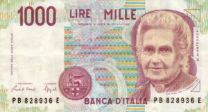 Banconota da 1000 Lire, esemplare raro, simbolo di ricchezza e collezionismo.