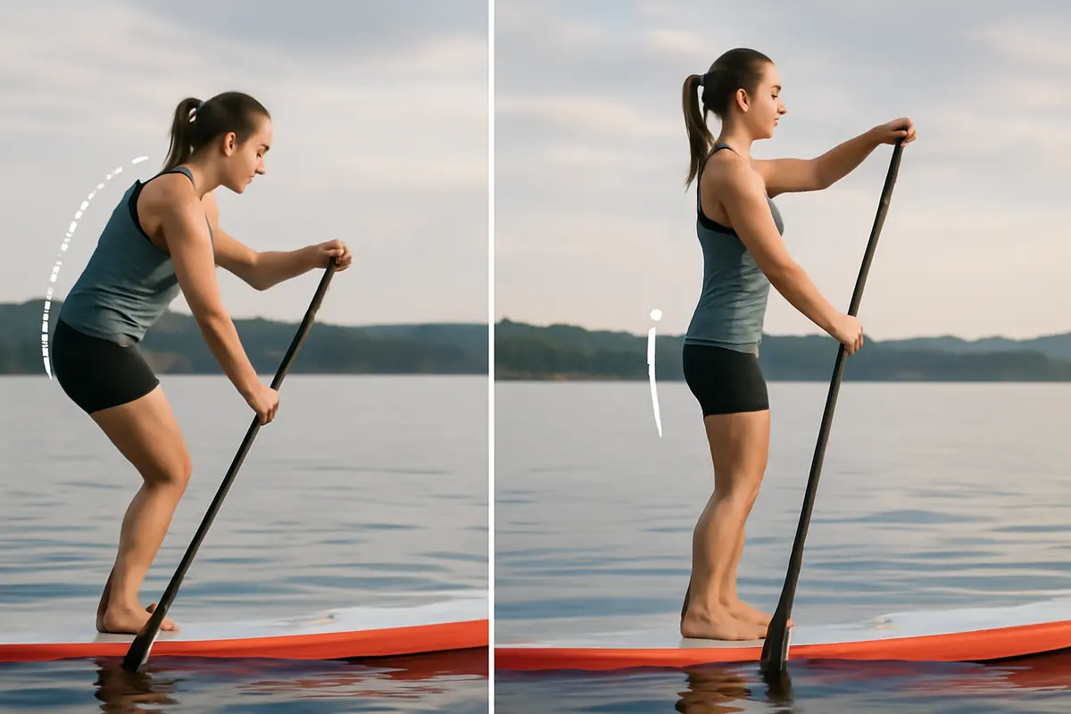 Migliorare la postura in paddle board: il trucco posturale che riduce la fatica sulle lunghe distanze