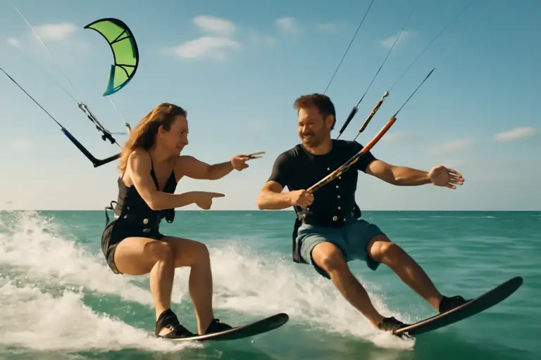 Kitesurf in coppia: consigli pratici per sessioni sincronizzate senza ostacolarsi a vicenda
