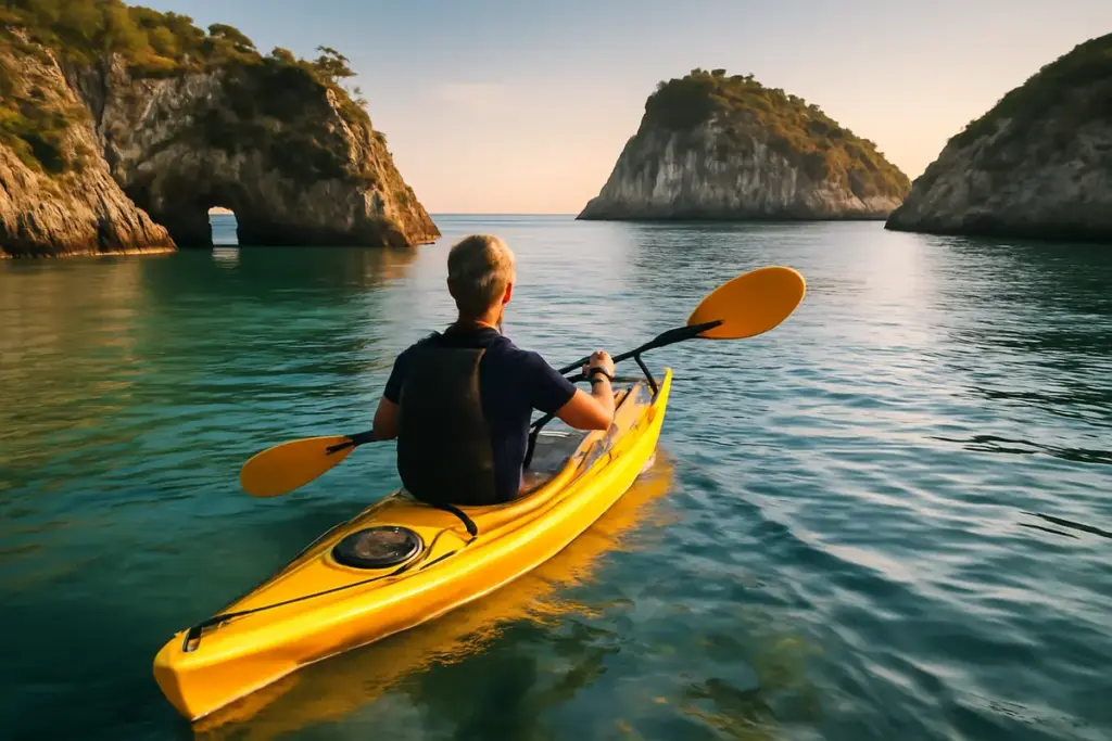 Giro delle isole in kayak: l’itinerario che permette di esplorare baie irraggiungibili da terra