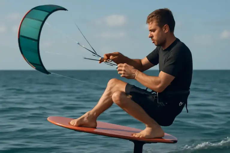Kitesurf in foiling: la regolazione dell’assetto che aumenta stabilità e velocità anche ai primi tentativi