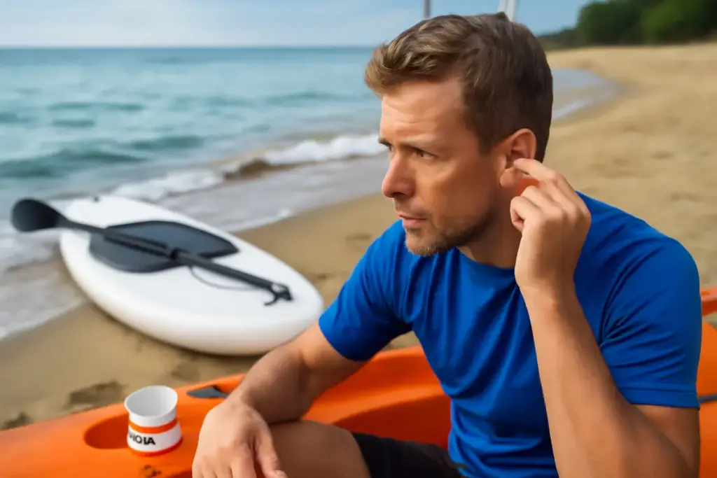 Tappi per orecchie in SUP e kayak: perché riducono davvero il rischio di otite durante i viaggi
